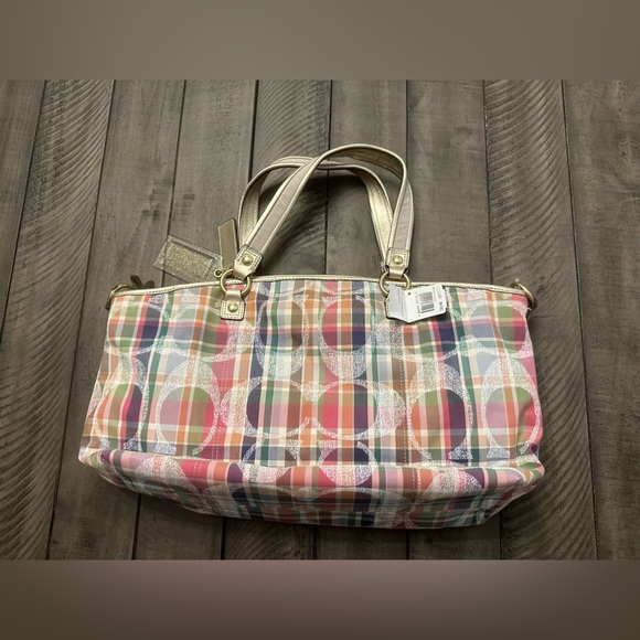 NWT Coach Multicolor Daisy Large Satchel - Picture 3 of 7